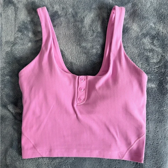 Lululemon Athletica Align Ribbed Henley Tank Top - Picture 4 of 5